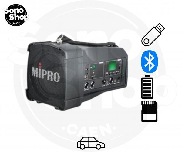 Photo Enceinte sur batterie bandoulière Mipro MA 100 DB.