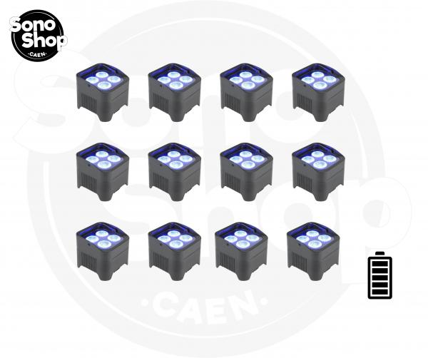 Pack de 12 Projecteurs D'Ambiance sur Batterie - Solution de location de matériel pour particuliers à Caen