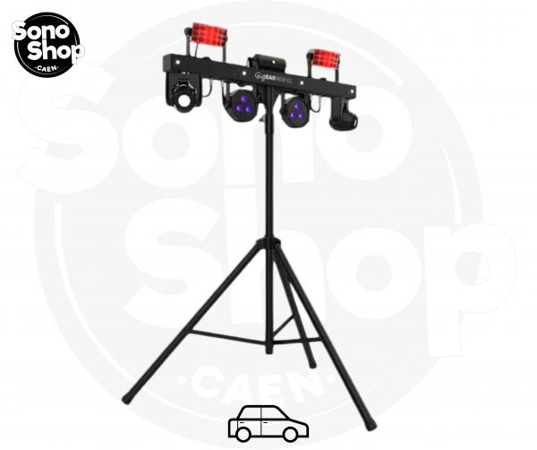 Barre de 8 jeux de lumire autonome - Solution de location de matériel pour particuliers à Caen